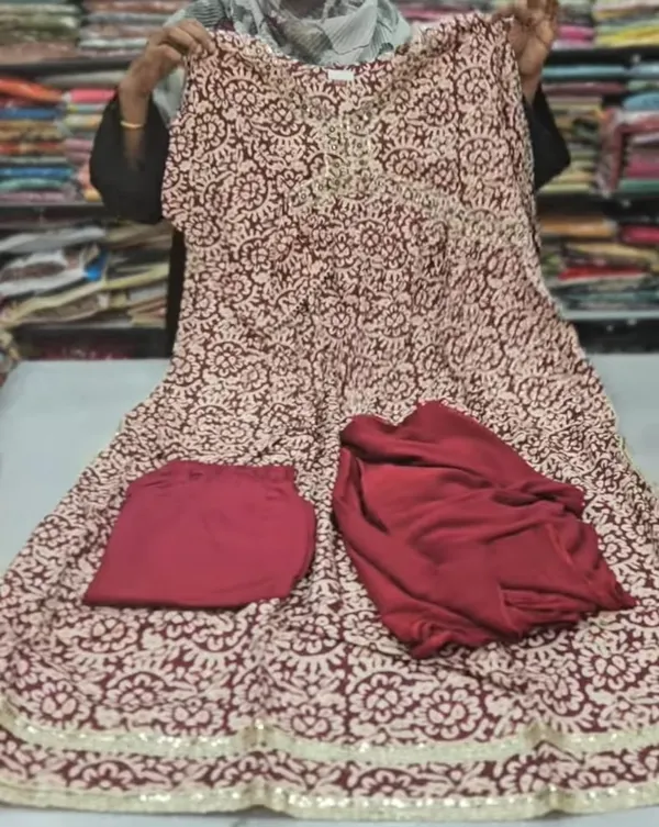 Nayra Cut Kurti with Bottom & Dupatta | TS1837